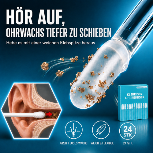 upsell✨ ✨ 1+1 GRATISWiederverwendbarer Ohrreiniger mit Haftspitze – Sanfte Ohrenpflege ohne Kratzen