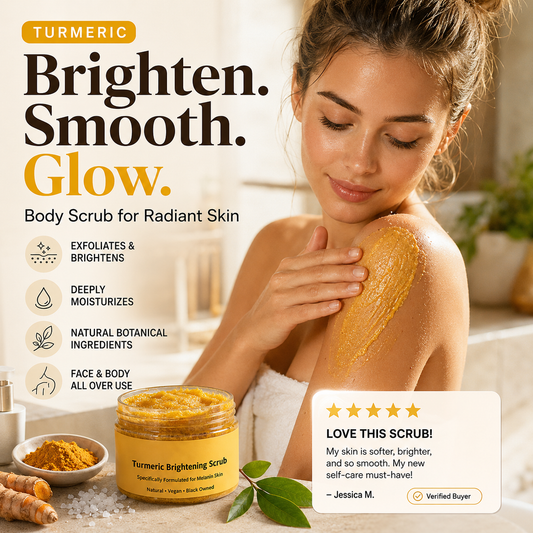 🥳 HEISSER SALE 2026 – 50% RABATT! 💞 70.000+ VERKAUFT ! Turmeric Exfoliating Body Scrub