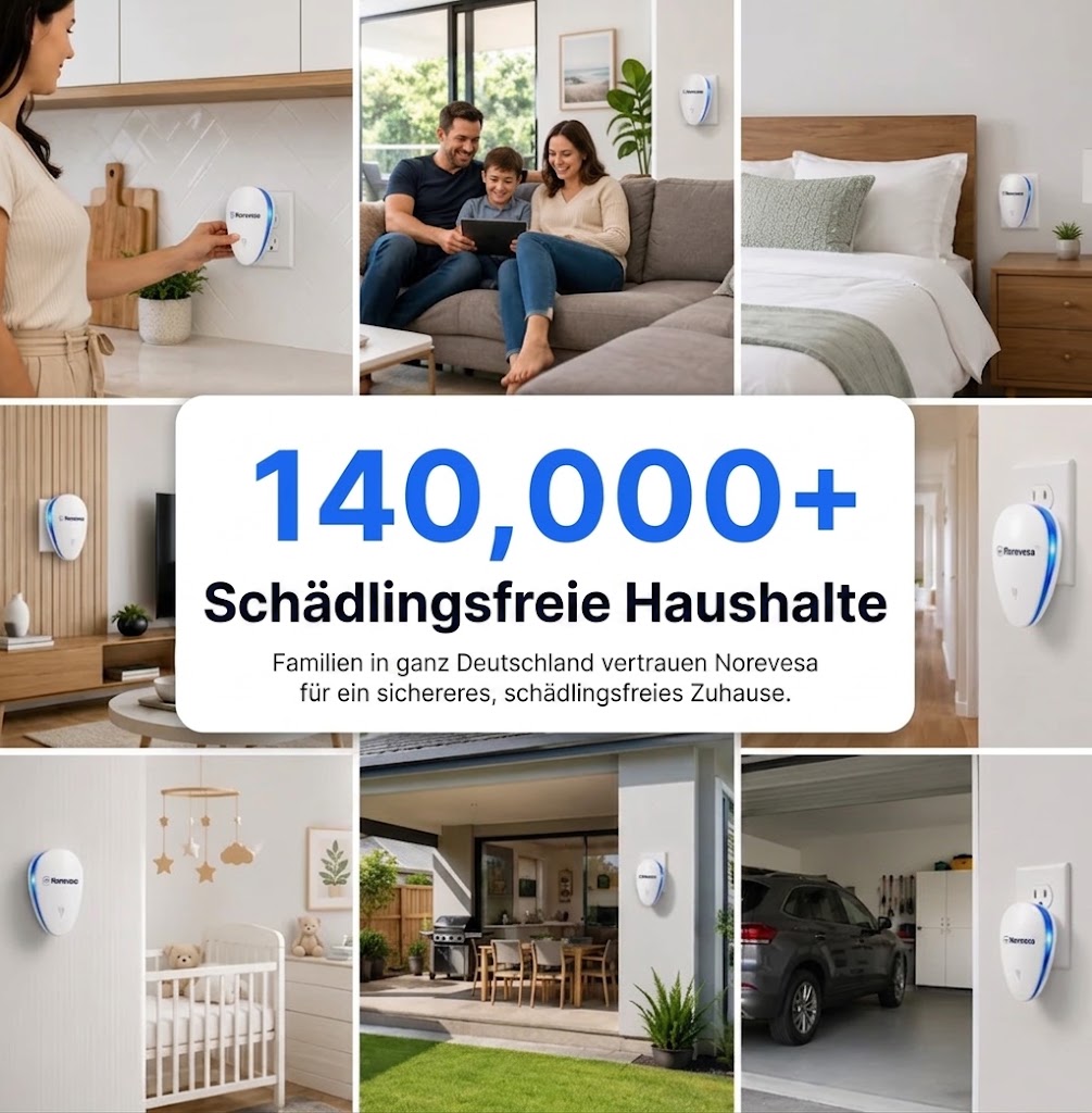 🔥 50 % RABATT 🔥 Multifunktionaler Ultraschall-Schädlingsvertreiber 🏠 Leise & verbesserte Version