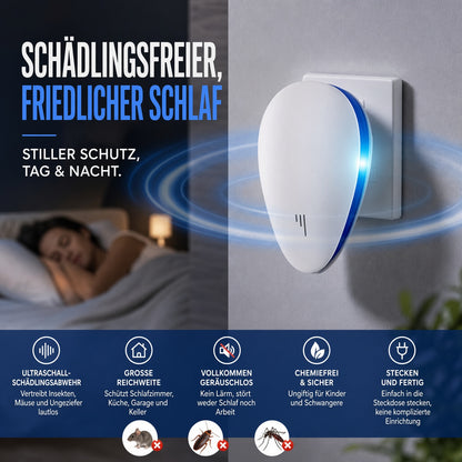 🔥 50 % RABATT 🔥 Multifunktionaler Ultraschall-Schädlingsvertreiber 🏠 Leise & verbesserte Version