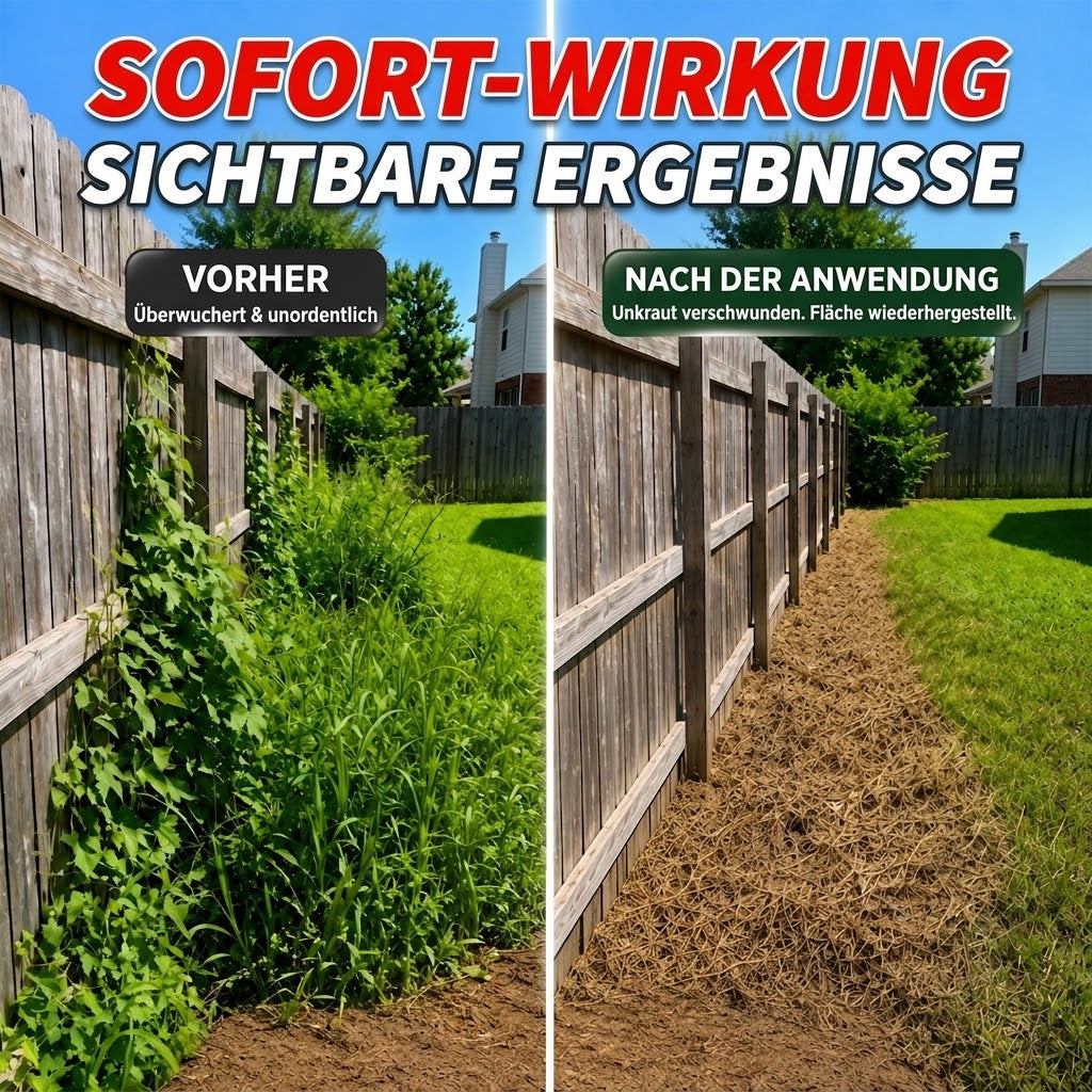 ⚡ 40% SPAREN | 2 in 1 Max Power Herbizid – Schnelle Unkrautbekämpfung ohne Glyphosa