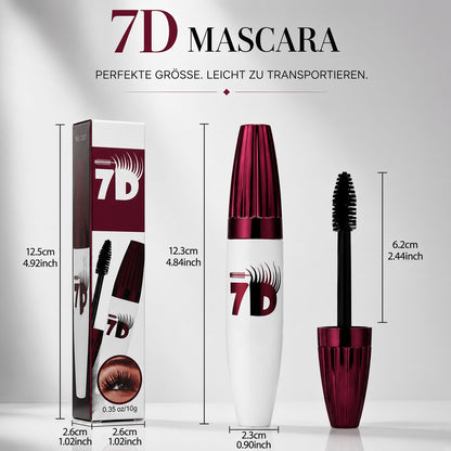 🎁 1+1 GRATIS| 💧 Wischfeste Mascara mit Curl-Effekt – Längere Wimpern ohne Panda-Effekt