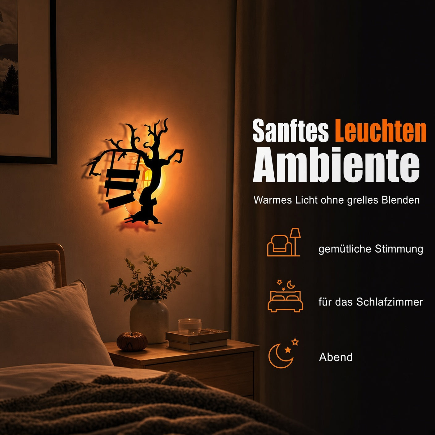 🎃 50 % RABATT! 👻 Leuchtende Halloween-LED-Deko – Aufkleben, Einschalten & Gruselige Stimmung Zaubern ✨