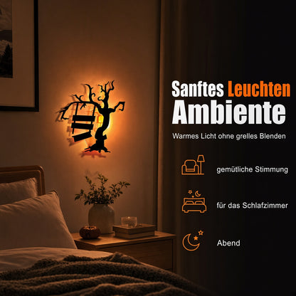 🎃 50 % RABATT! 👻 Leuchtende Halloween-LED-Deko – Aufkleben, Einschalten & Gruselige Stimmung Zaubern ✨