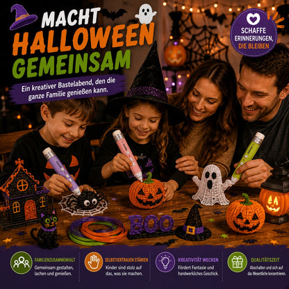 🎃 50% Rabatt – Kabelloser 3D-Zeichenstift für Kinder | Halloween-Kreativset