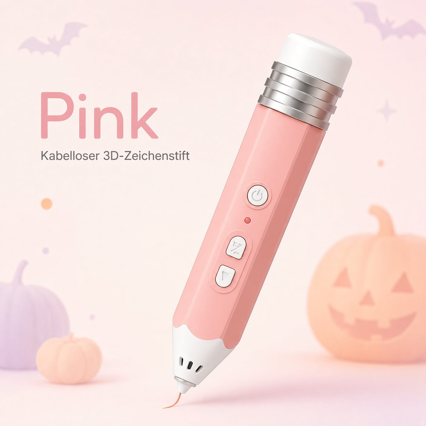 🎃 50% Rabatt – Kabelloser 3D-Zeichenstift für Kinder | Halloween-Kreativset