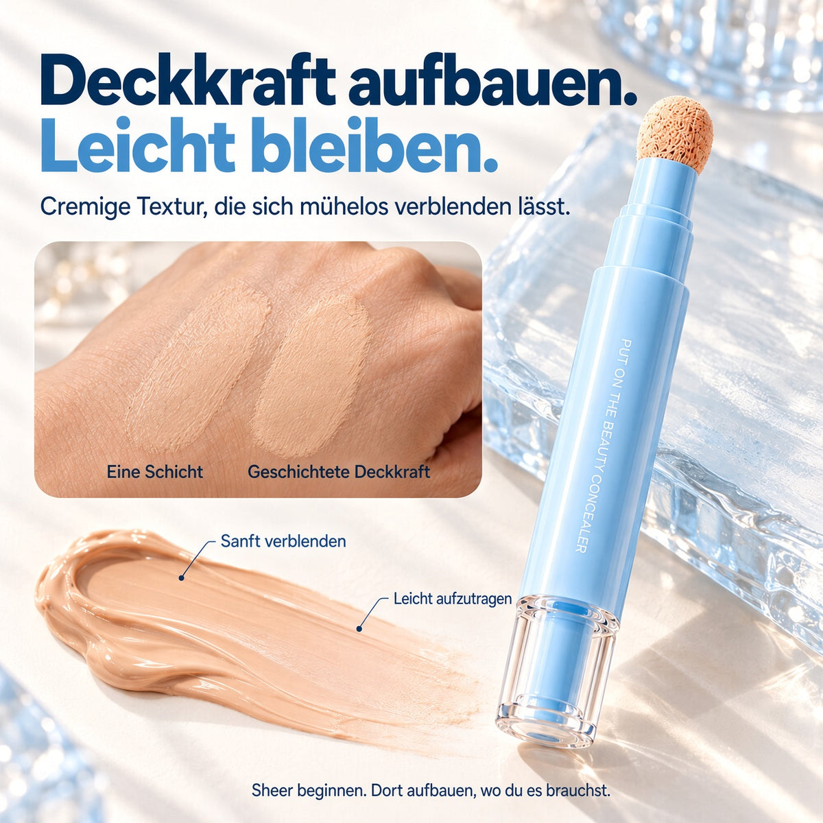 🔥 Jetzt 1 kaufen + 1 gratis! 💄 Multifunktionaler, feuchtigkeitsspendender Liquid-Concealer-Stift ✨