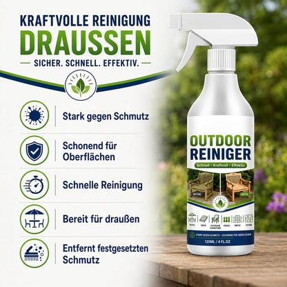 🌿 50% SPAREN | Gegen Grünbelag, Schimmel & schwarze Flecken – Kraftvoller Outdoor-Reiniger für hartnäckigen Schmutz