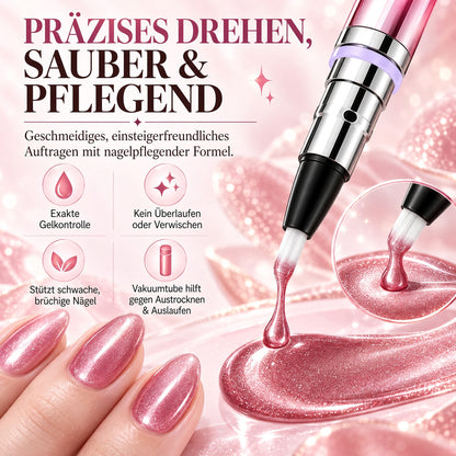 ✨ 50 % Rabatt – 6-in-1 Nagelpflege- & Cat-Eye-Stift – All-in-One Base, Builder, Farbe & Top Coat mit integriertem Magneten