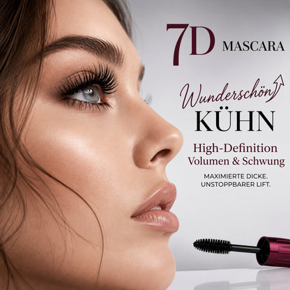 🎁 1+1 GRATIS| 💧 Wischfeste Mascara mit Curl-Effekt – Längere Wimpern ohne Panda-Effekt
