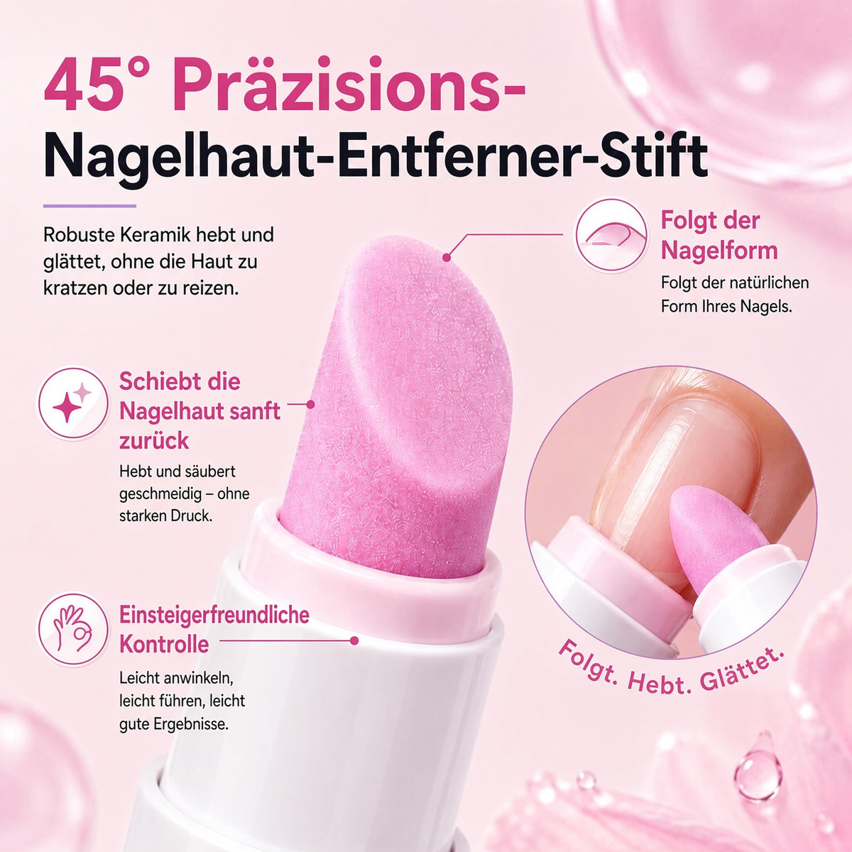 ✨Jetzt 1+1 GRATIS  2-in-1 Nagelhautpflege-Stift – Keramikspitze, Pflegend  upsell