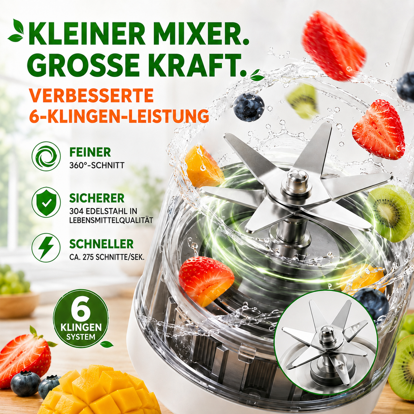 🔥 40% Rabatt💥Bestseller Tragbarer Entsafter | Frischer Saft überall und jederzeit 🍎