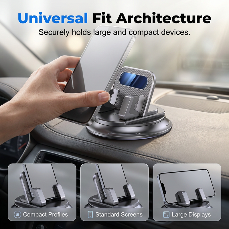 🚗 JETZT 50% RABATT! 📱 Drehbarer Armaturenbrett-Autotelefonhalter – 360° verstellbar & rutschfest – Freihändige Handyhalterung 🛡️
