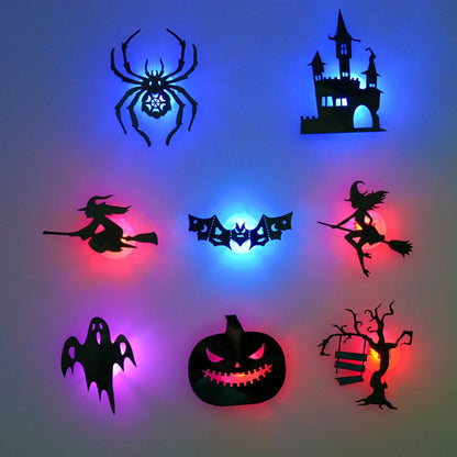 🎃 50 % RABATT! 👻 Leuchtende Halloween-LED-Deko – Aufkleben, Einschalten & Gruselige Stimmung Zaubern ✨
