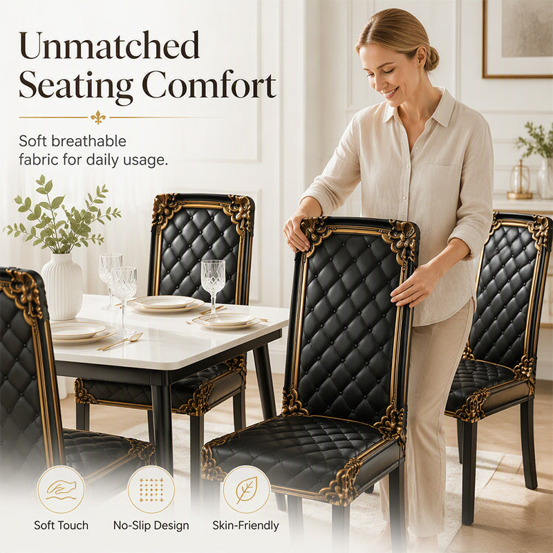 🪑 50% RABATT! 🖤 Waschbarer Stretch-Stuhlbezug – Elastisch & pflegeleicht ✨upsell