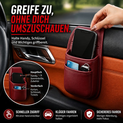 📱 Selbstklebende Auto-Aufbewahrungstasche – für Handy, Schlüssel, Karten & Trinkflasche 🔑💳🥤