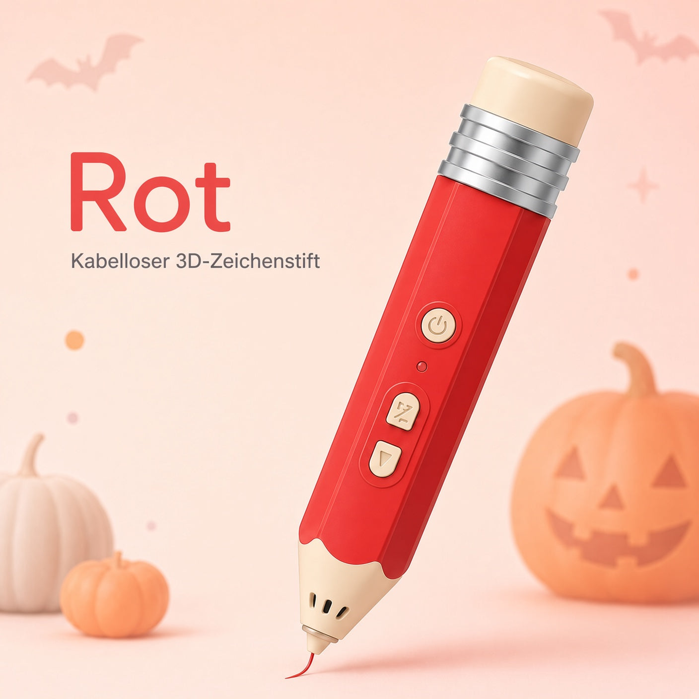 🎃 50% Rabatt – Kabelloser 3D-Zeichenstift für Kinder | Halloween-Kreativset
